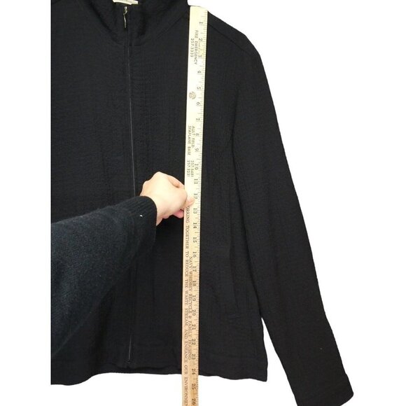 Exofficio Lightweight Jacket Womens Size M Black Zip Pockets Stretch Long Sleeve - Picture 7 of 9